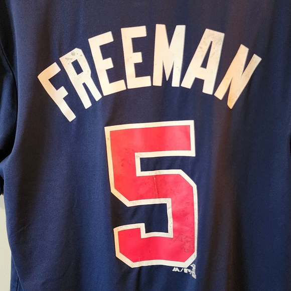 Majestic Cool Base "Atlanta Braves Freddie Freeman" Team T-Shirt (Medium) - Picture 5 of 8